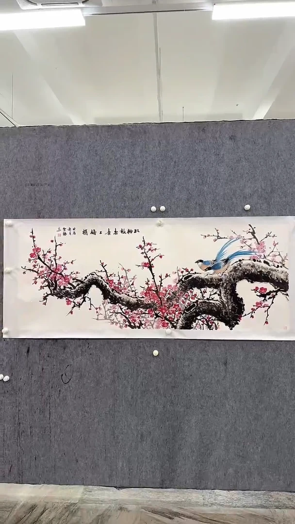 国画高老师12平尺花鸟作品