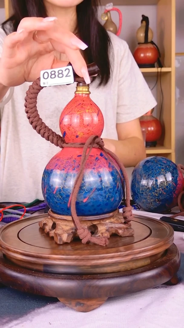 0882大漆酒葫芦 一物一拍 真葫芦真大漆