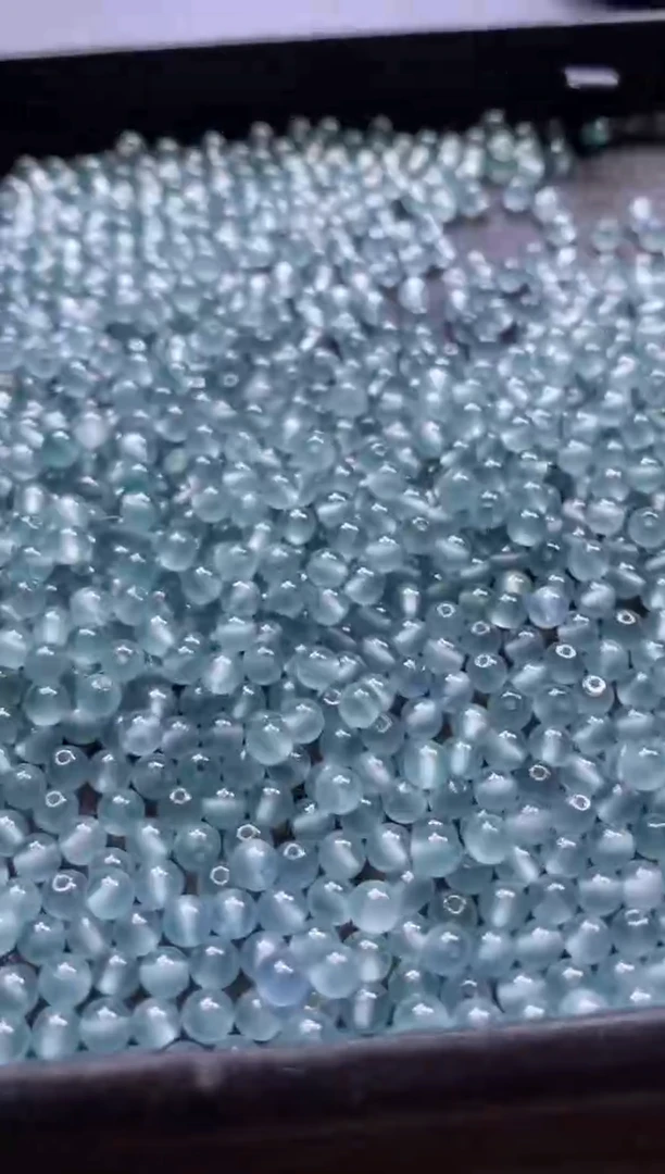 颈饰未镶嵌翡翠单颗卡4MM多样性发货（10颗一组）