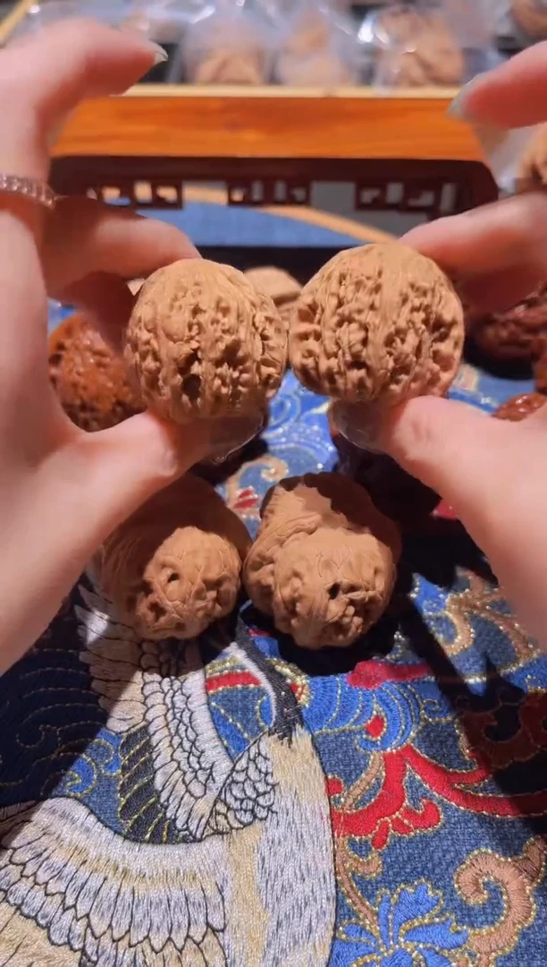 把件文玩核桃056密纹