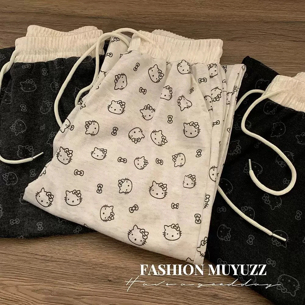 【25秋季上新】儿童秋款糯米绒阔腿裤时尚舒适长裤可爱甜美居家外穿