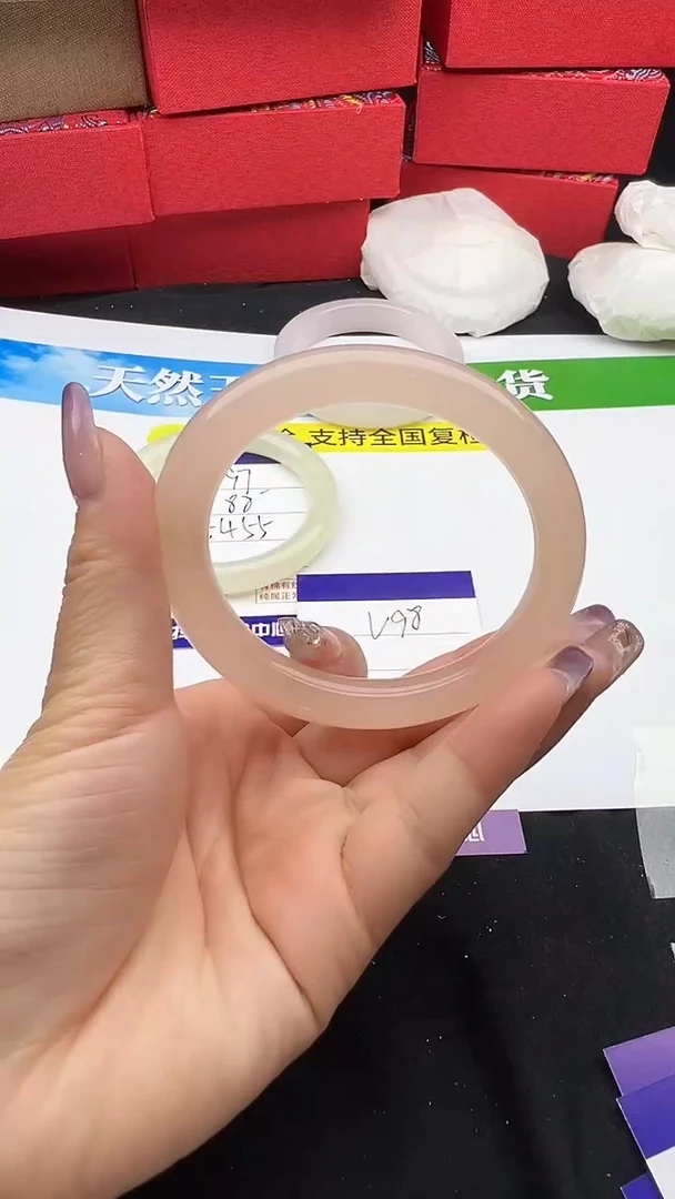 未镶嵌手镯石英质玉圈口  55 56