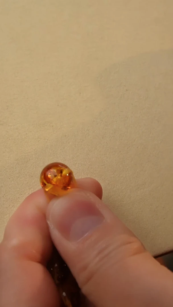 【闪购商品】琥珀颈饰未镶嵌11+花珀单珠