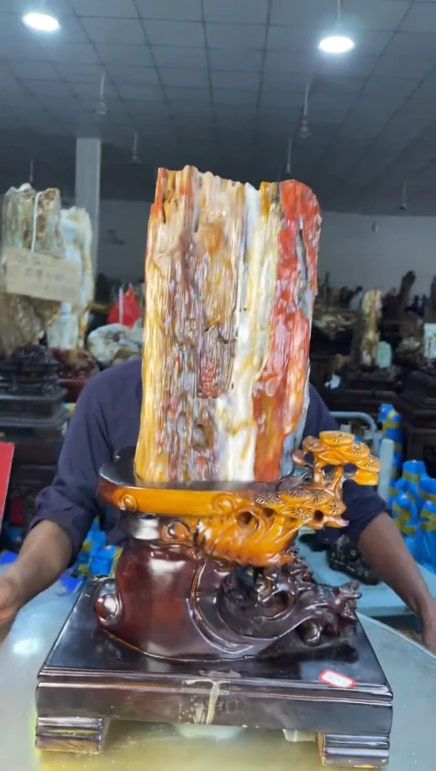 未镶嵌摆件硅化玉48