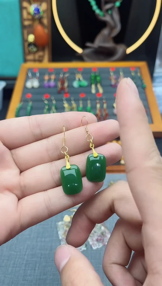 【闪购商品】玛瑙/玉髓耳钉银S925镶嵌419000