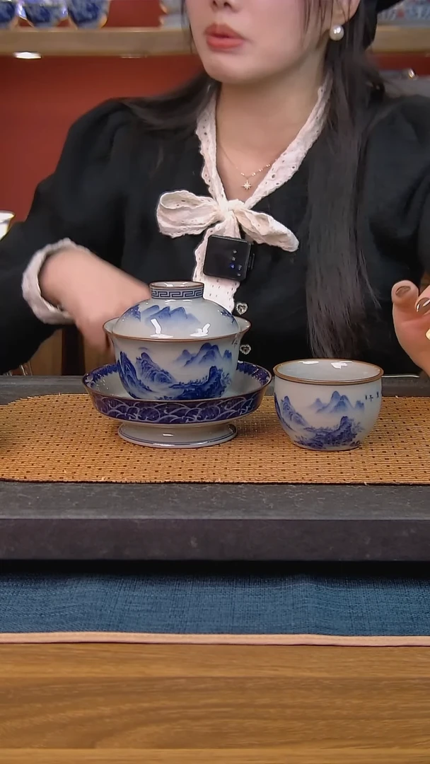 简装家用款2件套 老陶泥开片纹陶瓷茶具