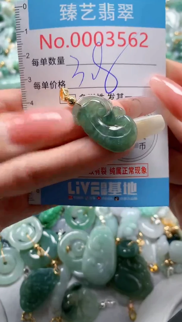 翡翠未镶嵌颈饰3562