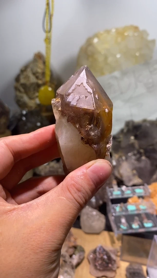 水晶珠宝半成品未镶嵌29号南非红幽灵+涅槃开窗