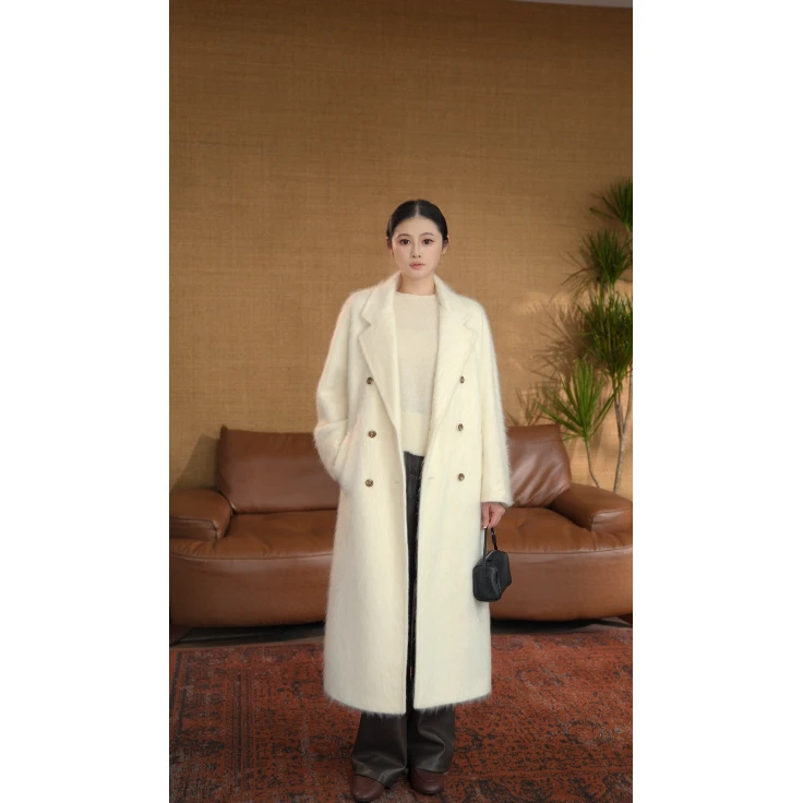 【喜宝儿】【气质长款山羊绒大衣】CYJ-YJ278-5258