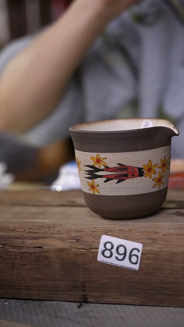 【闪购商品】瓷片陶八工 设计师款 公道杯