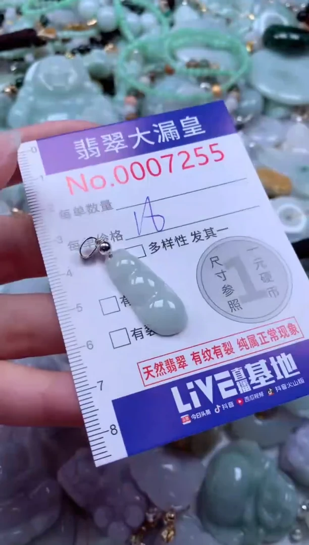 吊坠(不含链)未镶嵌翡翠7255