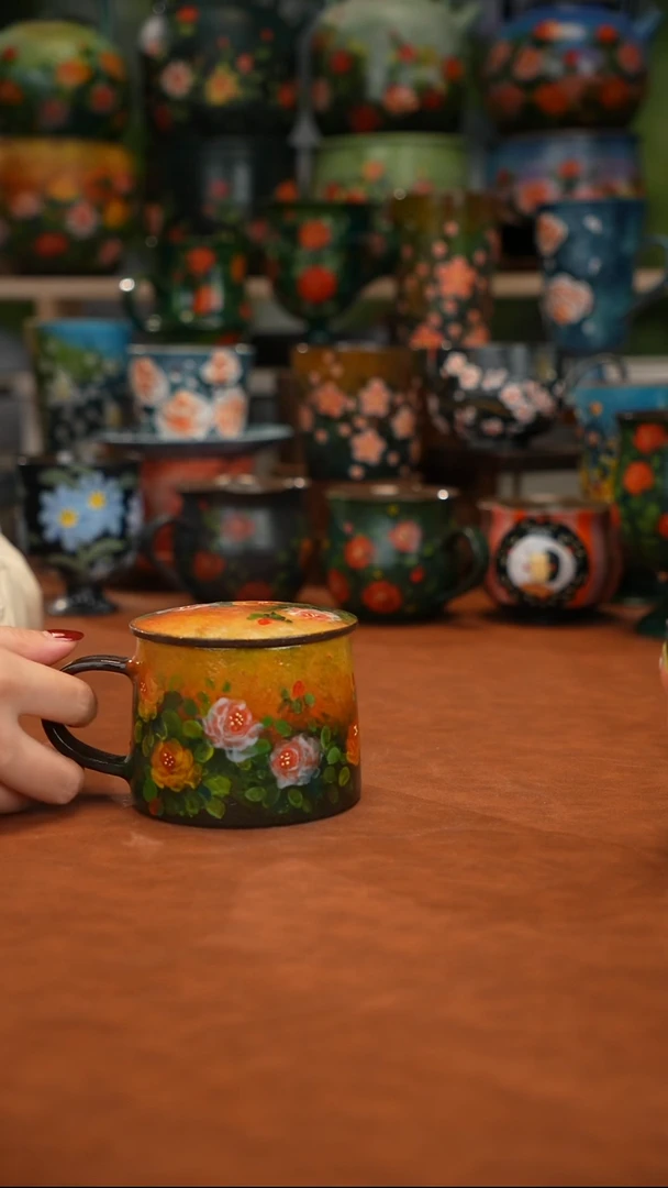 陶瓷油画釉下彩手绘