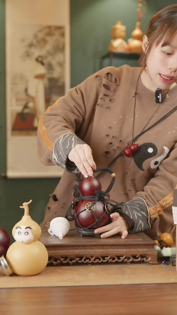 【闪购商品】301号精品天然大漆工艺防渗内胆酒葫芦~