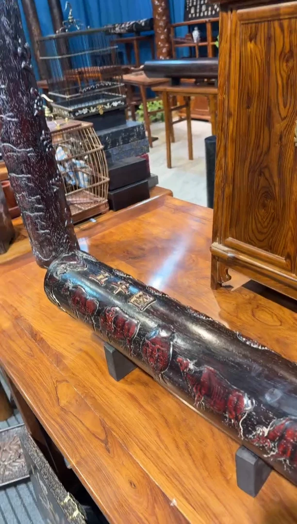 木紫檀五牛图横财邵氏紫檀木艺