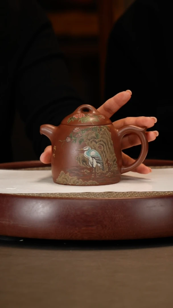 【闪购商品】紫砂茶壶【王芳】寅春紫泥秦权   290CC