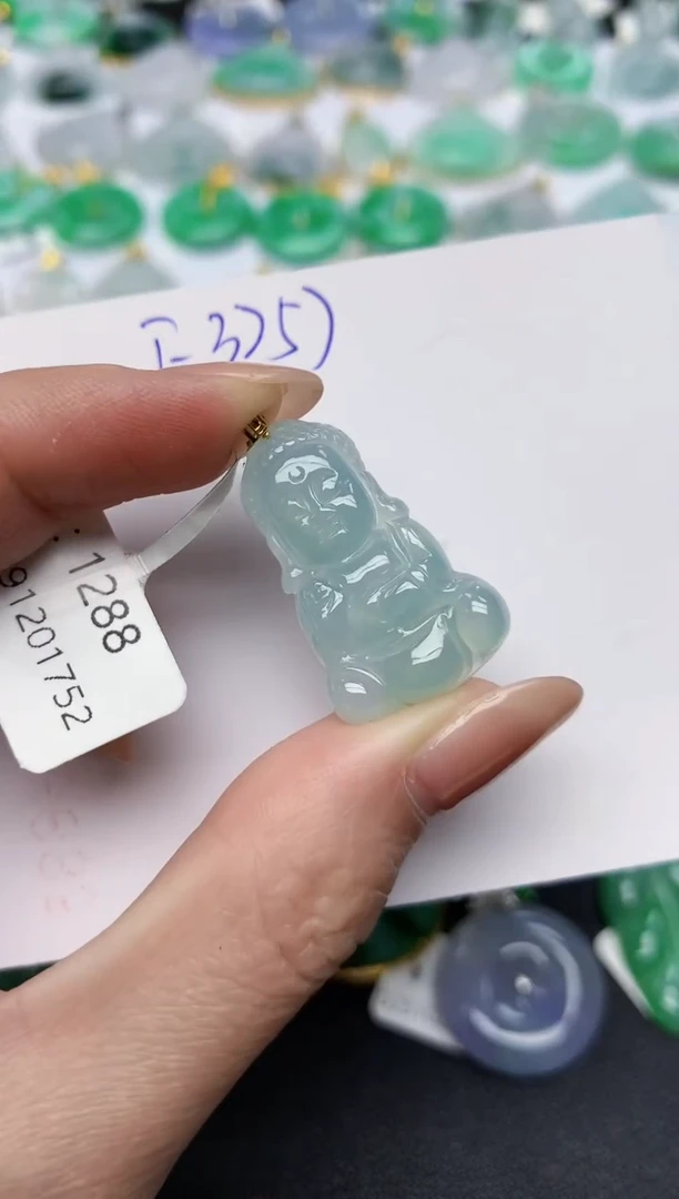 颈饰未镶嵌翡翠天然缅甸A货翡翠百元以上9元证书费自理