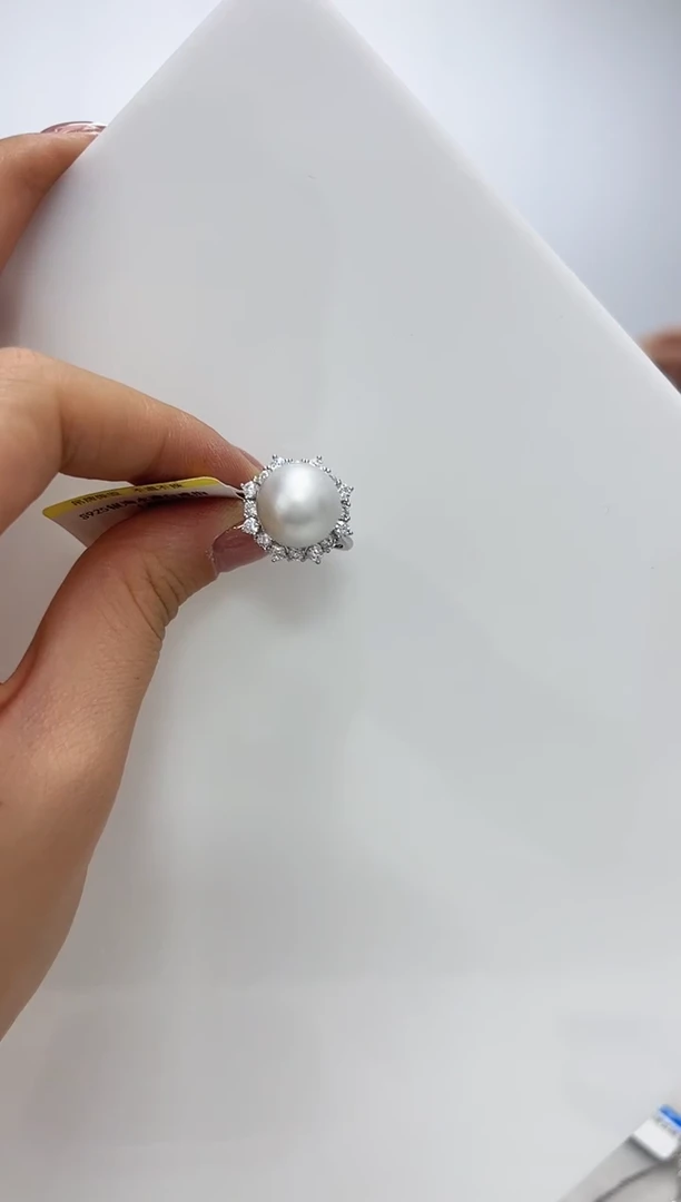 【闪购商品】海水珍珠DA银S925镶嵌戒指  V3323