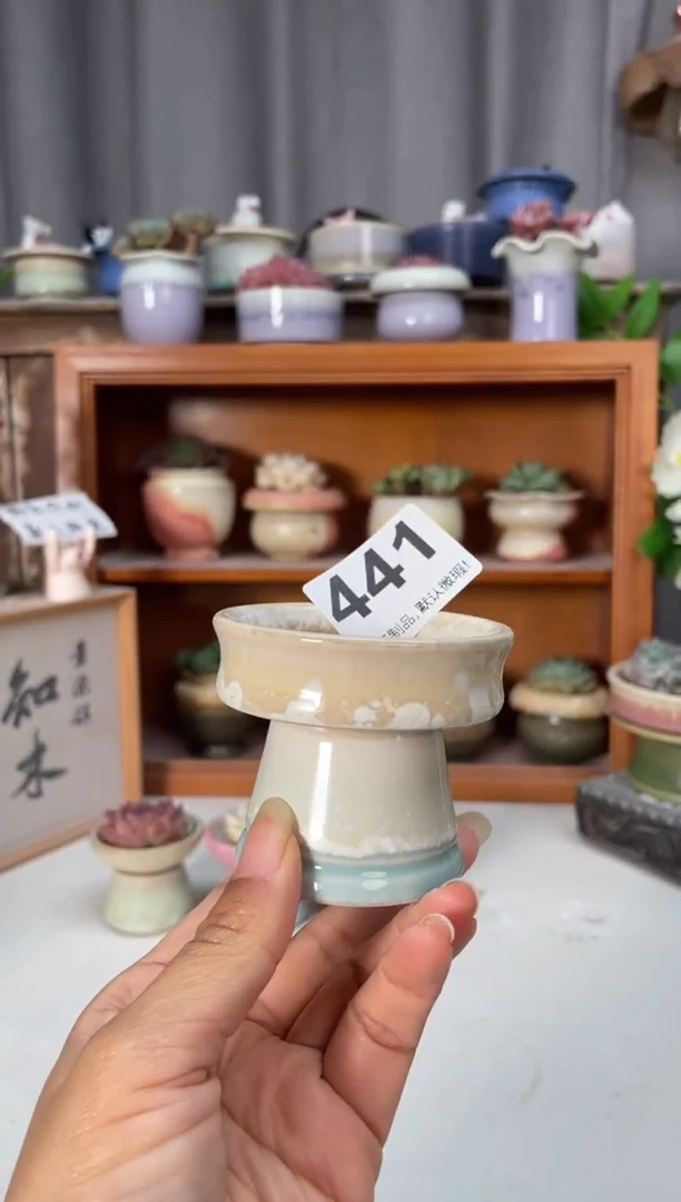 瓷片441知木小芳花盆