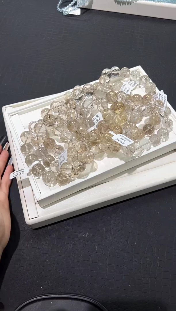 水晶手链未镶嵌56a多样性发其一【1条】默认微瑕16mm