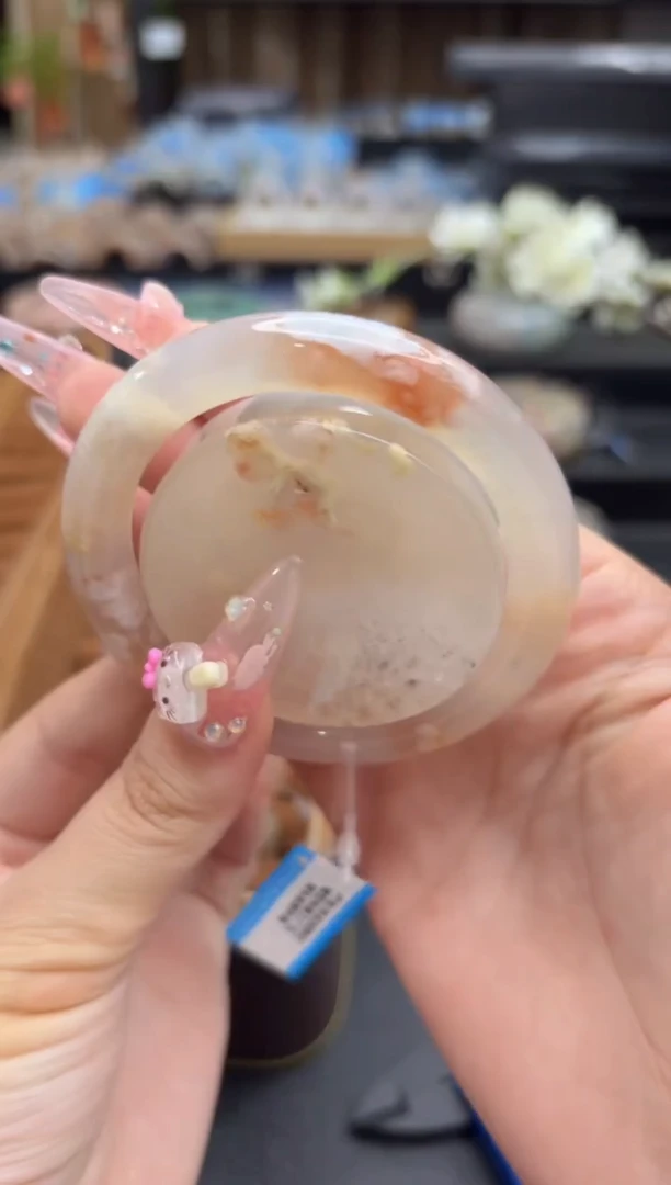 未镶嵌手镯石英质玉57(54圈赠送镯心)