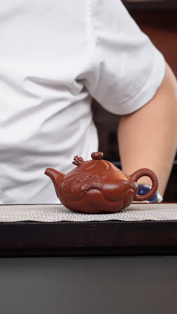 茶壶紫砂朱泥鱼化龙