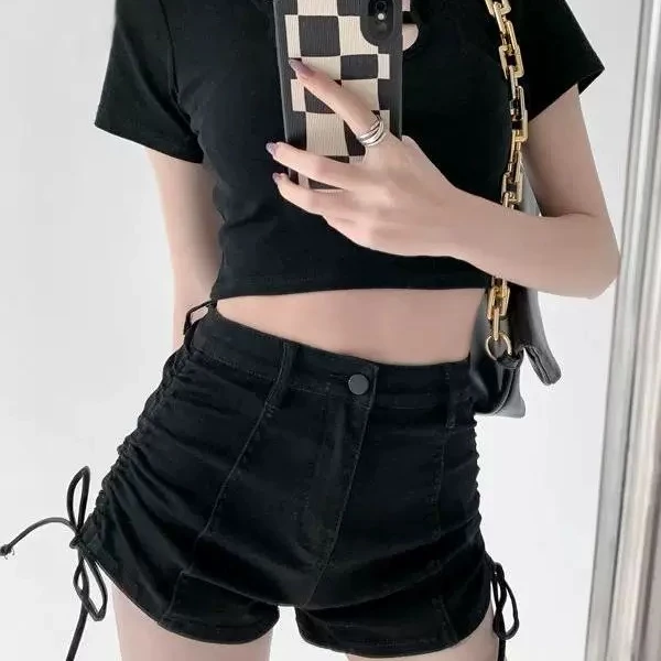 牛仔短裤百搭时尚休闲高弹力牛仔裤女女款