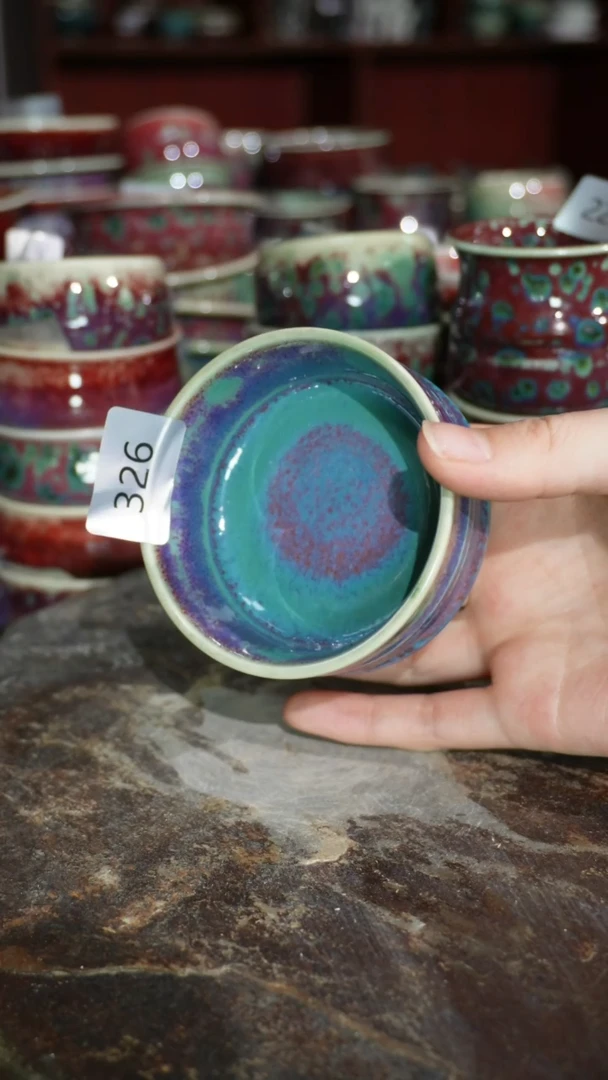 摆件精品窑变钧瓷茶器