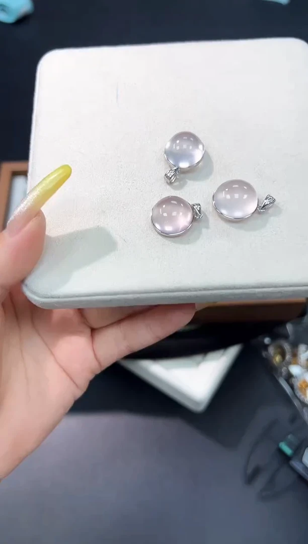 银S925镶嵌吊坠(不含链)水晶46E多样性发其一【1个装】