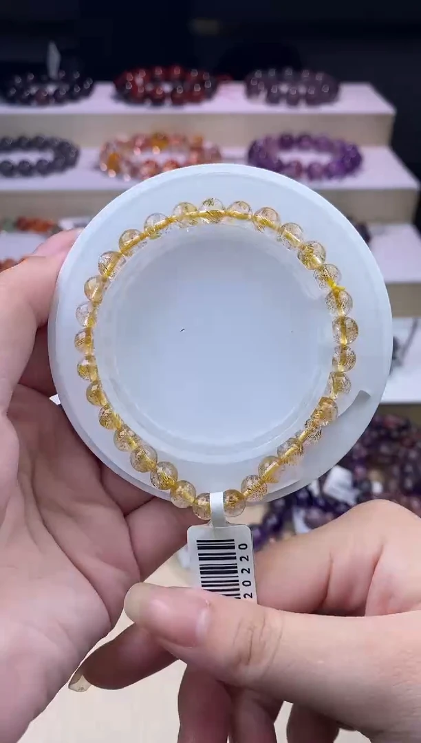 水晶手链未镶嵌黄金超七6m+