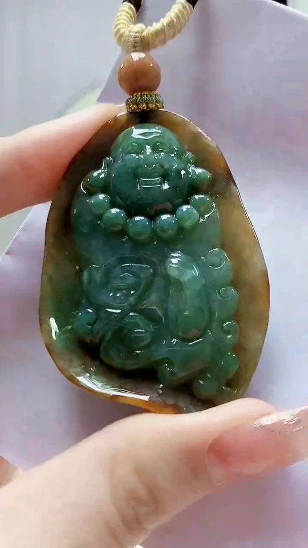 未镶嵌定制翡翠4898jw-毛货挂件86