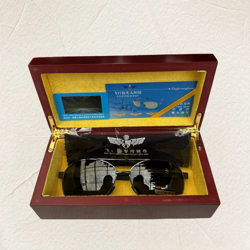 【宁班长推荐】高端新款红木飞行太阳镜偏光墨镜防紫外线