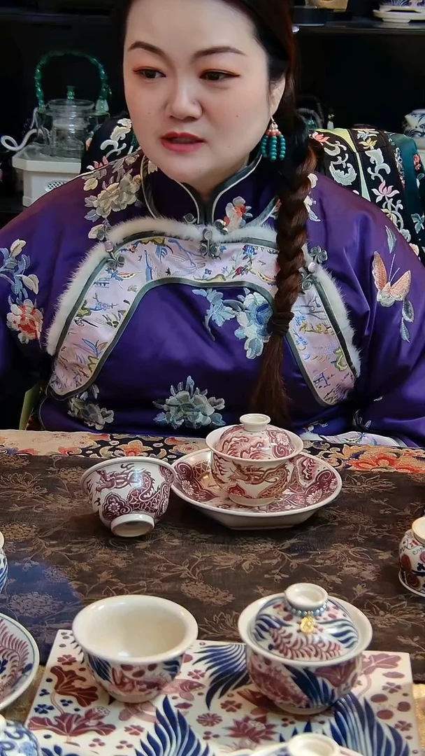 【闪购商品】茶具金龙3件套手绘手工