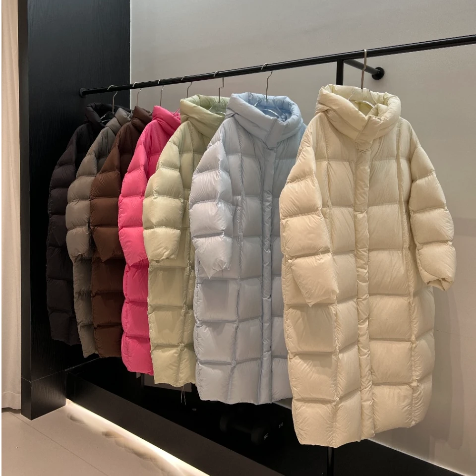 新款反重力系列马卡龙色长款鹅绒服sss