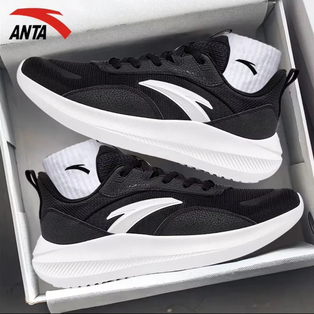 安踏男鞋轻灵运动鞋跑步鞋男秋季上新网面透气轻便减震鞋休闲鞋子