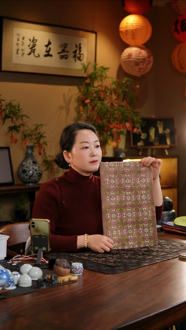 【闪购商品】织绣窗花纹长大号茶席