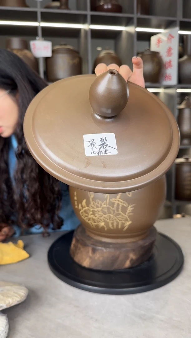 【闪购商品】罐本陶手作坭兴陶4-5斤装茶叶罐盖扭瑕疵