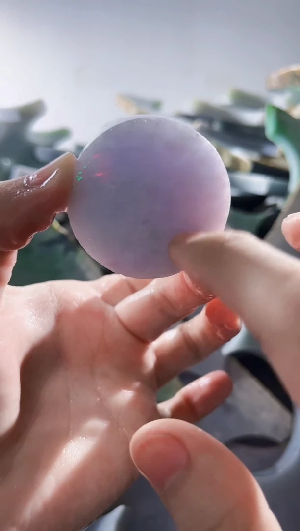 裸石翡翠缅甸A货翡翠文5946