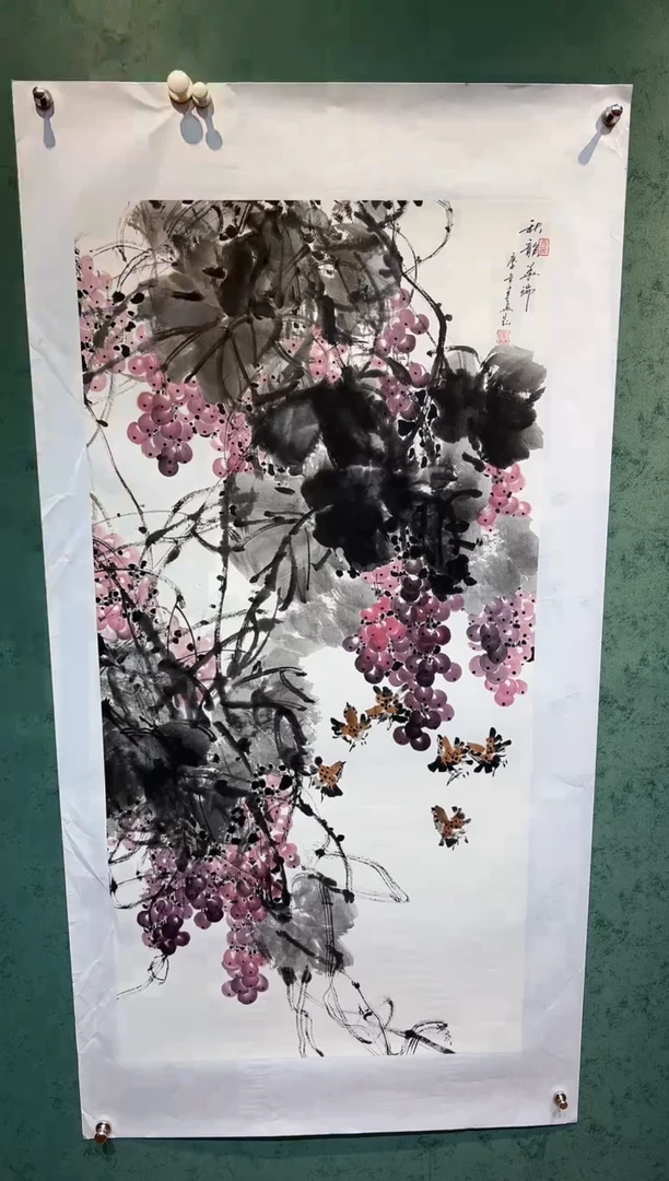【闪购商品】国画周建真老师字画带亲笔作品