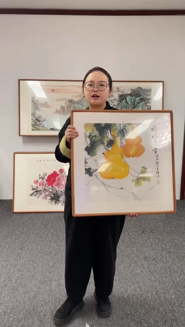 【闪购商品】国画葫芦60*60孙吉祥绘画作品
