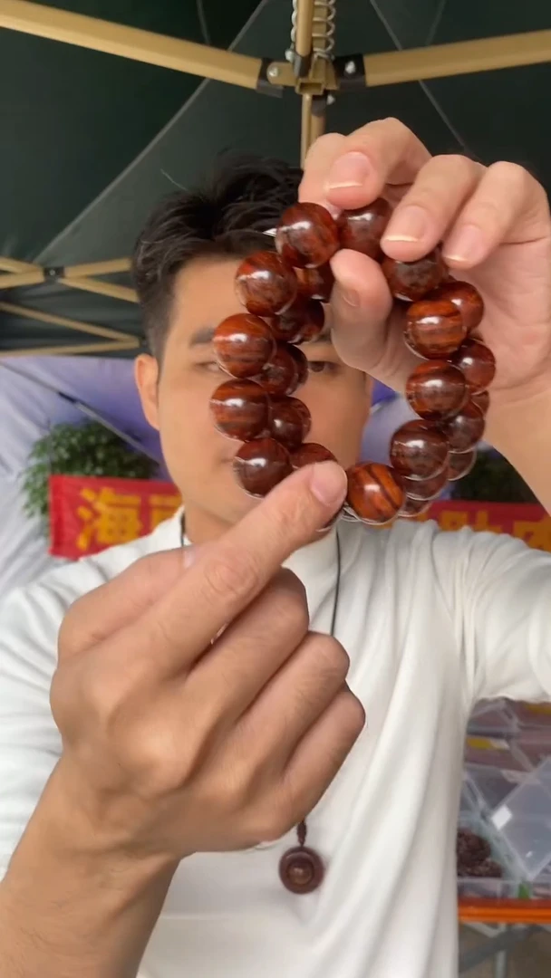 黄花梨/降香黄檀海南黄花梨东方八所料2.0手串（99）