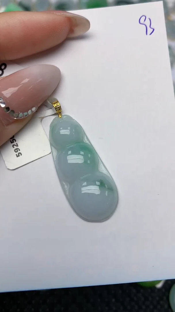 【闪购商品】翡翠颈饰18K金镶嵌天然翡翠A货