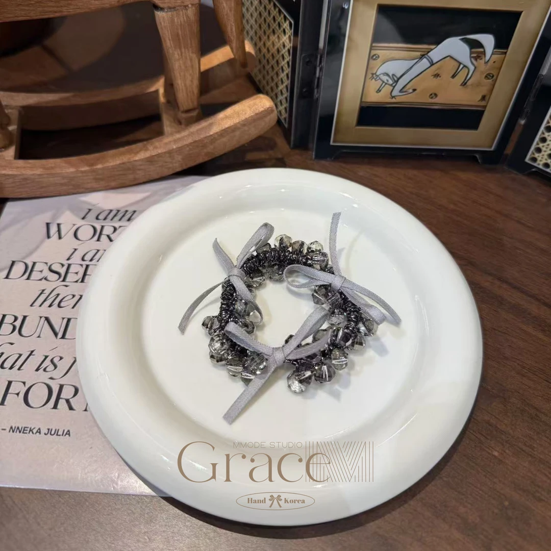 「简约魅力」韩国25发绳高马尾发圈肠圈