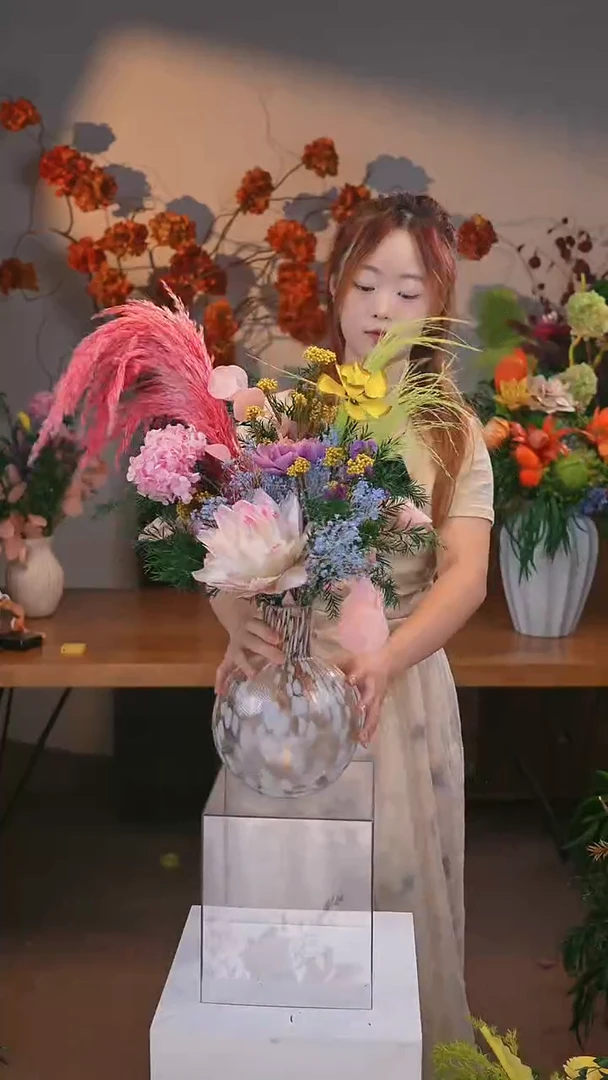 图片款式：单花束+花瓶