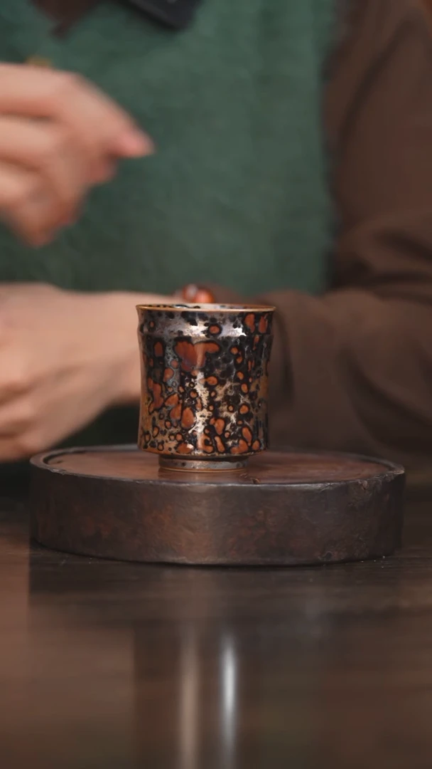 【闪购商品】杯68柴房陶瓷丨斑鹿系列竹节杯
