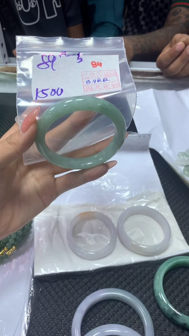 未镶嵌定制翡翠84毛货需精细抛光定制+多样性发1+1500