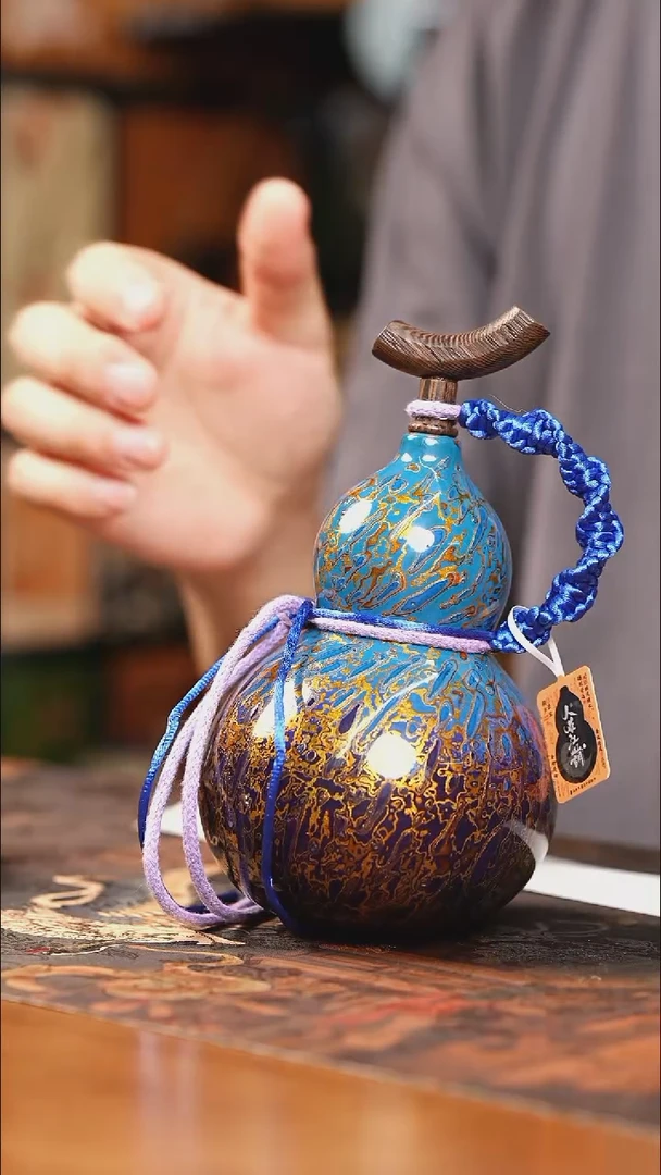 RG048漆艺精致酒葫芦一只