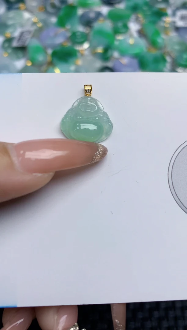 颈饰未镶嵌翡翠天然缅甸A货翡翠百元以上9元证书费自理
