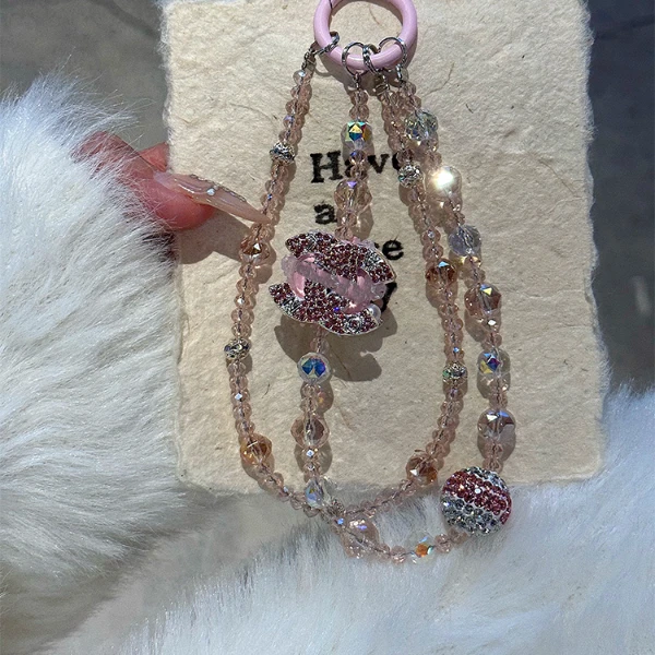 【高定水钻小香风链】个性手机链条手机壳链通用女款DIY手链防摔潮