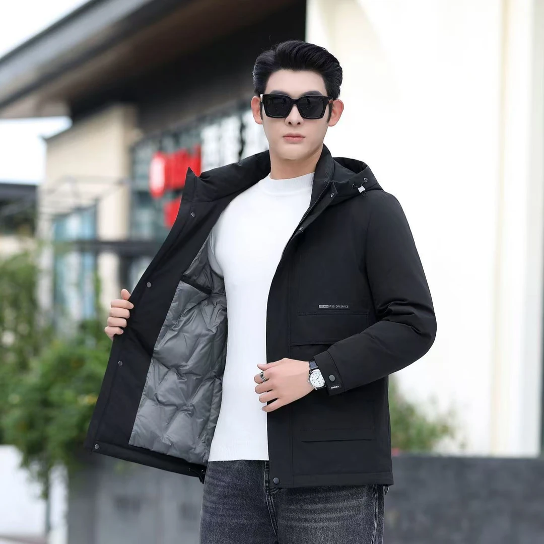 帕萨度男士时尚休闲连帽高品质羽绒服7747533