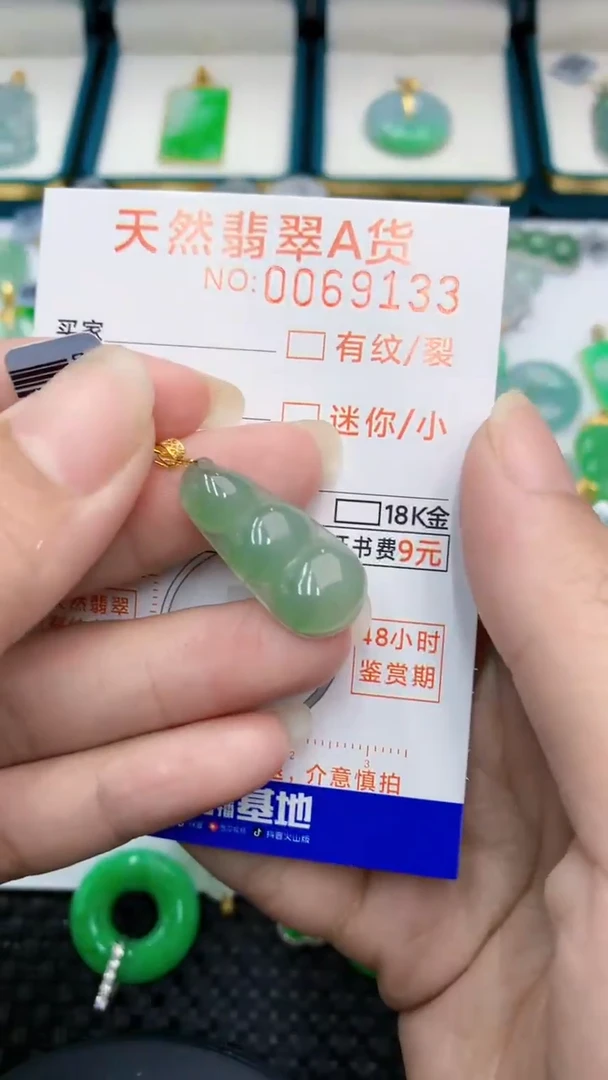 【闪购商品】翡翠颈饰18K金镶嵌            8